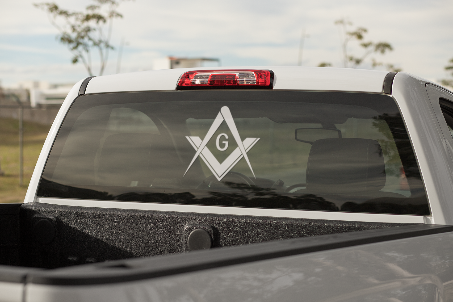 Masonic Square and Compass Vinyl Decal
